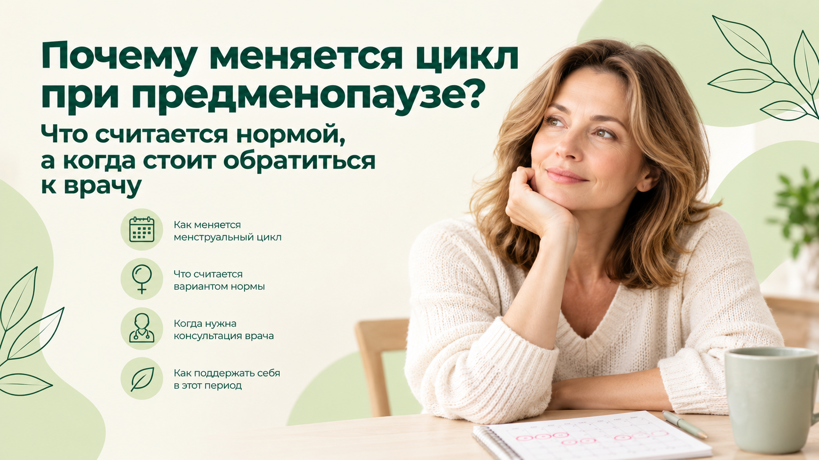 Почему меняется цикл при перименопаузе? Что считается нормой, а когда стоит обратиться к врачу